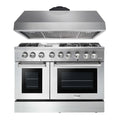 48 inch Propane Dual Fuel Range and Range Hood C2021