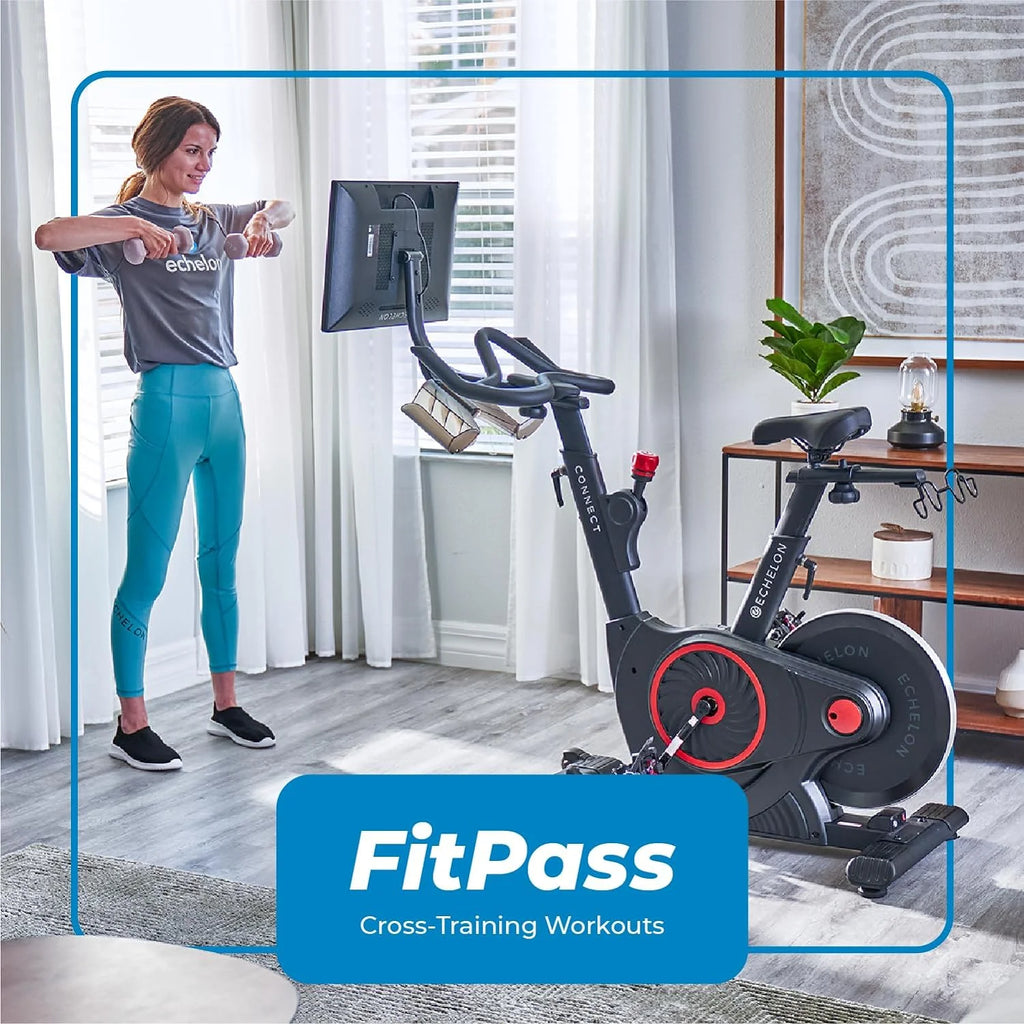 Smart Fitness Bike with 24 HD Touchscreen Q69393