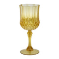 Gold Patterned Plastic Wine Glasses 12 Count S241952