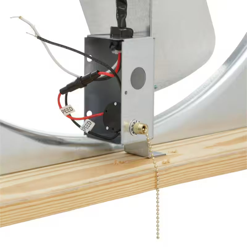 24 in. Direct Drive Whole House Fan with Shutter W7109
