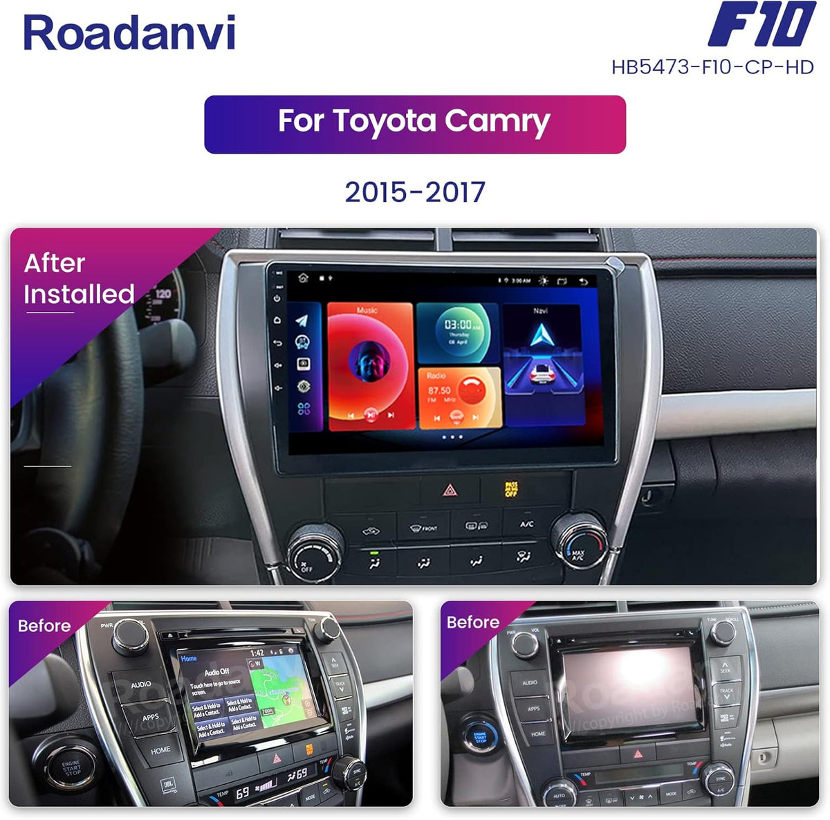 Android Auto Car Stereo 4GB+64GB Touch Screen P9640