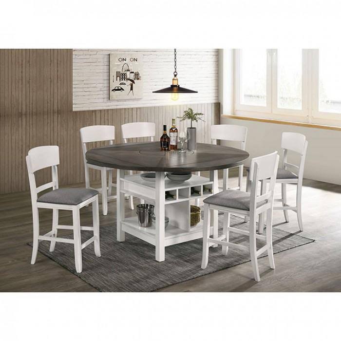 White/Gray Counter Height Table N6828