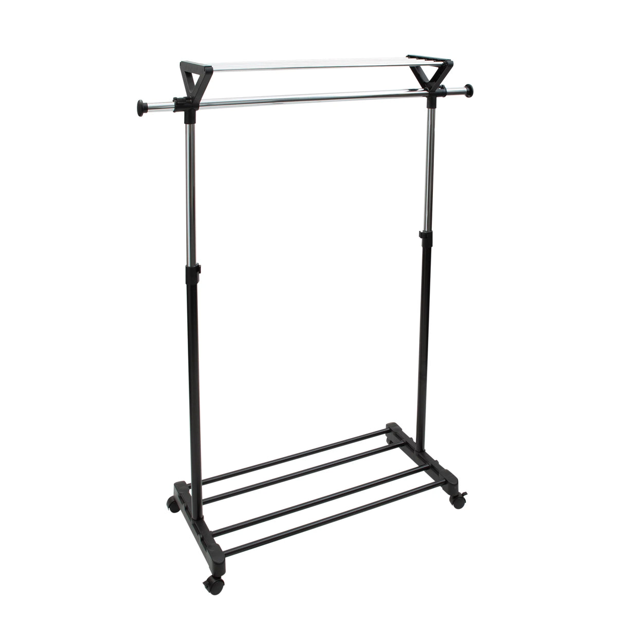 Adjustable Garment Rack with Storage Shelves O649556