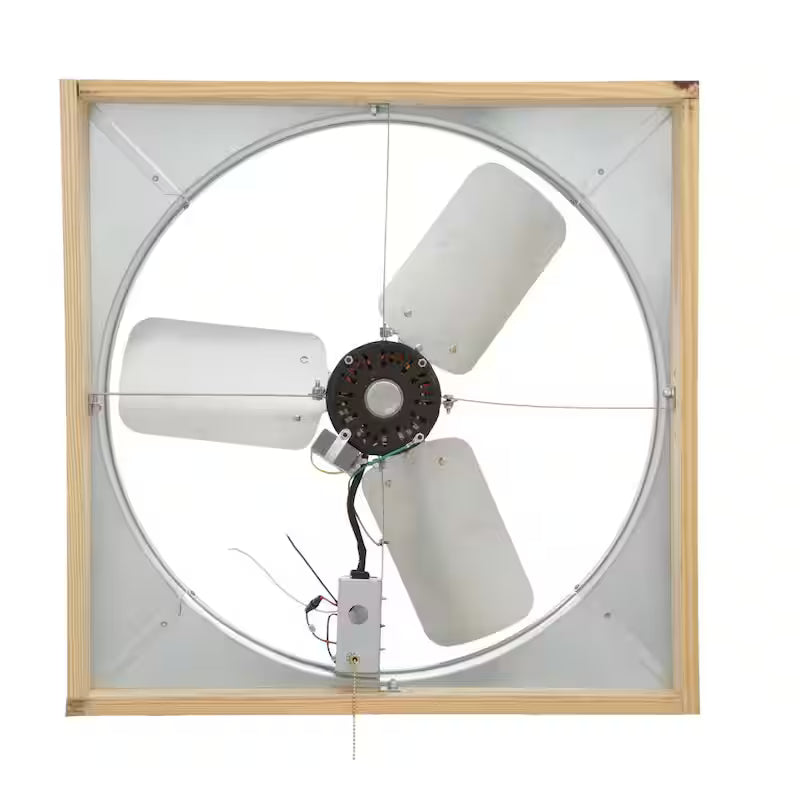 24 in. Direct Drive Whole House Fan with Shutter W7109