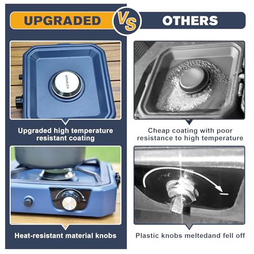 2 Burner Propane Camping Stove with Grill H923