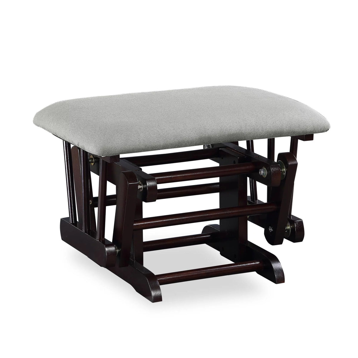 Espresso Glider Rocker with Storage and Ottoman J490