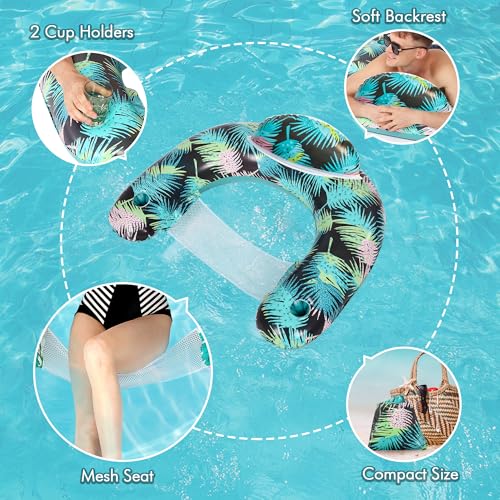 Inflatable Pool Floats with Two Cup Holders L335