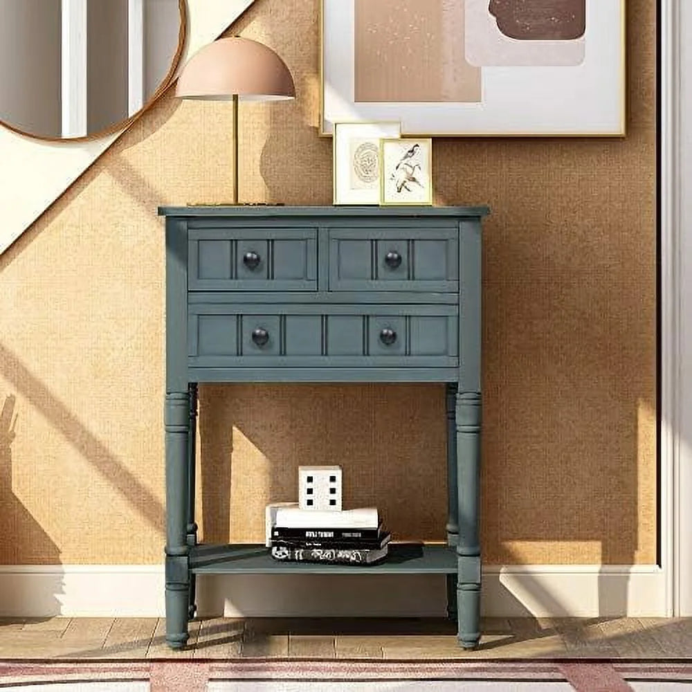 Narrow Console Table with Three Drawers T49136