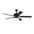 52" Matte Black 5-Blade Ceiling Fan P3257
