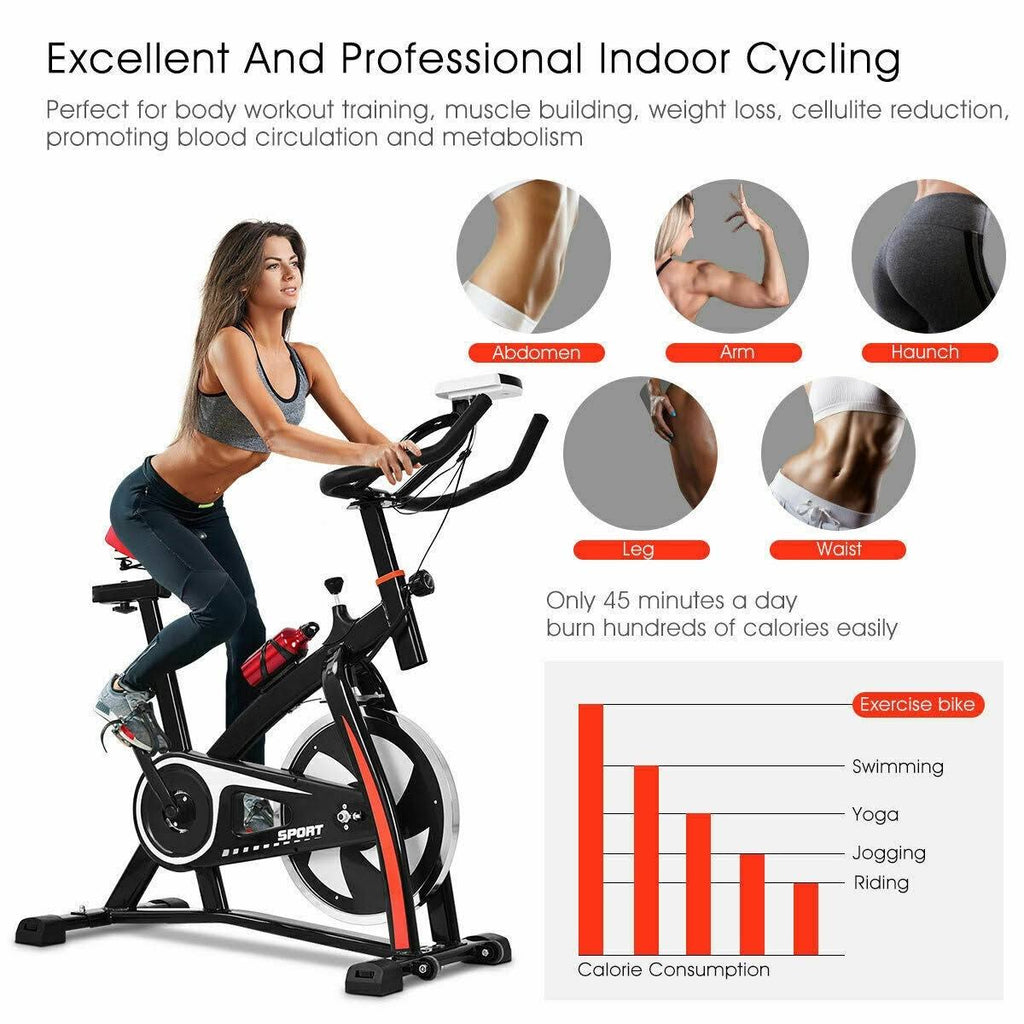 Black Adjustable Exercise Bike V1870