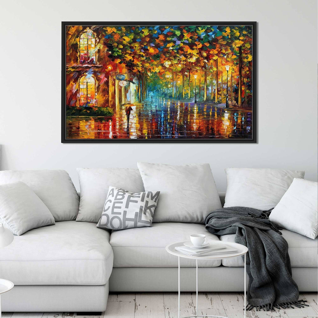 Framed Oil Painting Print on Canvas E1659