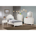 White 4 Piece Full Panel Bedroom Set U93476