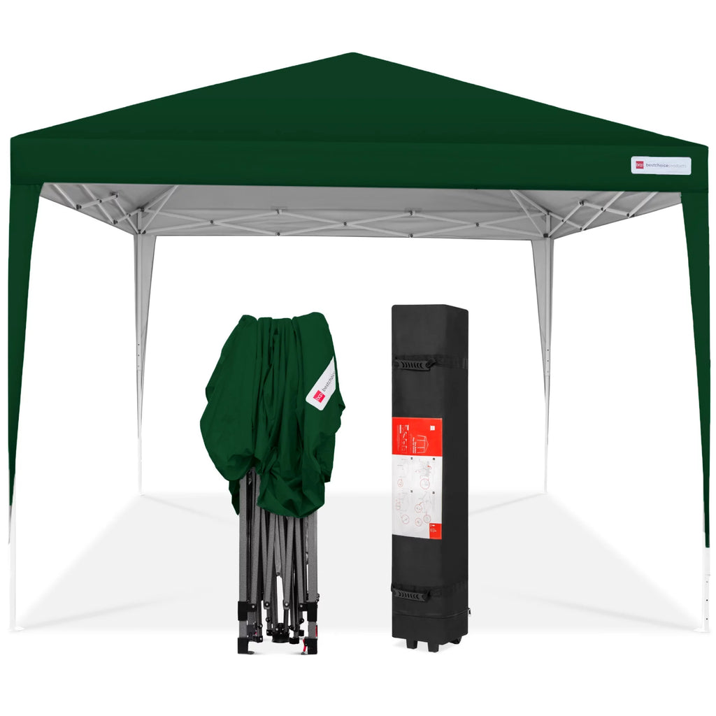 10x10ft Dark Gray Pop Up Canopy Tent with Carrying Bag C202939