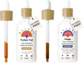 Alcohol Free Mushroom Bundle, Turkey Tail Mushroom Extract + Chaga Mushroom Tincture, Vegan Liquid Mushroom Supplements R47987