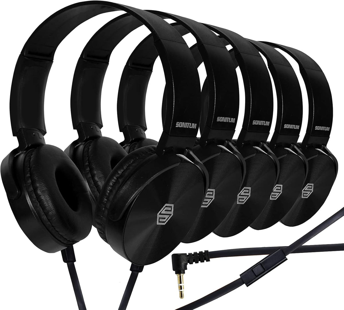 Classroom Headphone & Mic Set 3.5mm On Ear Pack of 5 O795