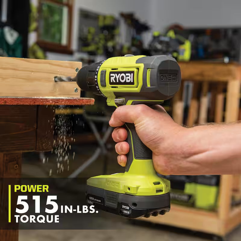 18V Cordless 2-Tool Combo Kit with Batteries and Charger F6954