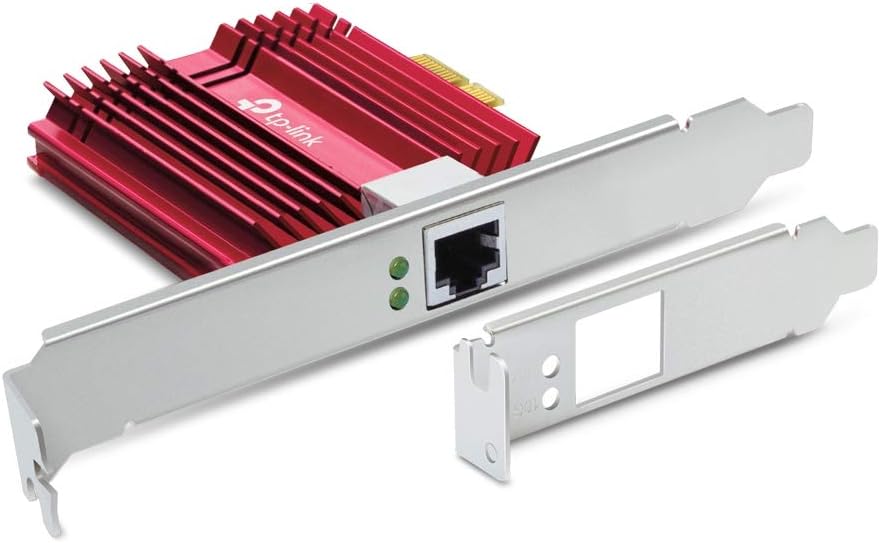 10GB PCIe Network Card 10 Gigabit Ethernet Adapter with CAT6A Cable F452592