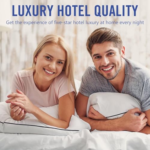 King Size Cooling Microfiber Bed Pillows Set of 4 N714