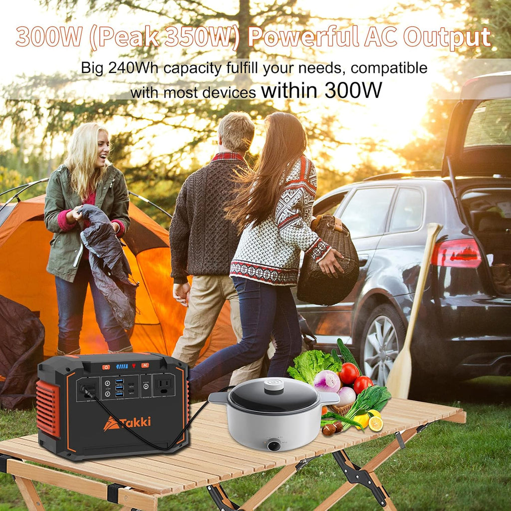 300W Portable Power Station 240Wh Solar Generator Z899158