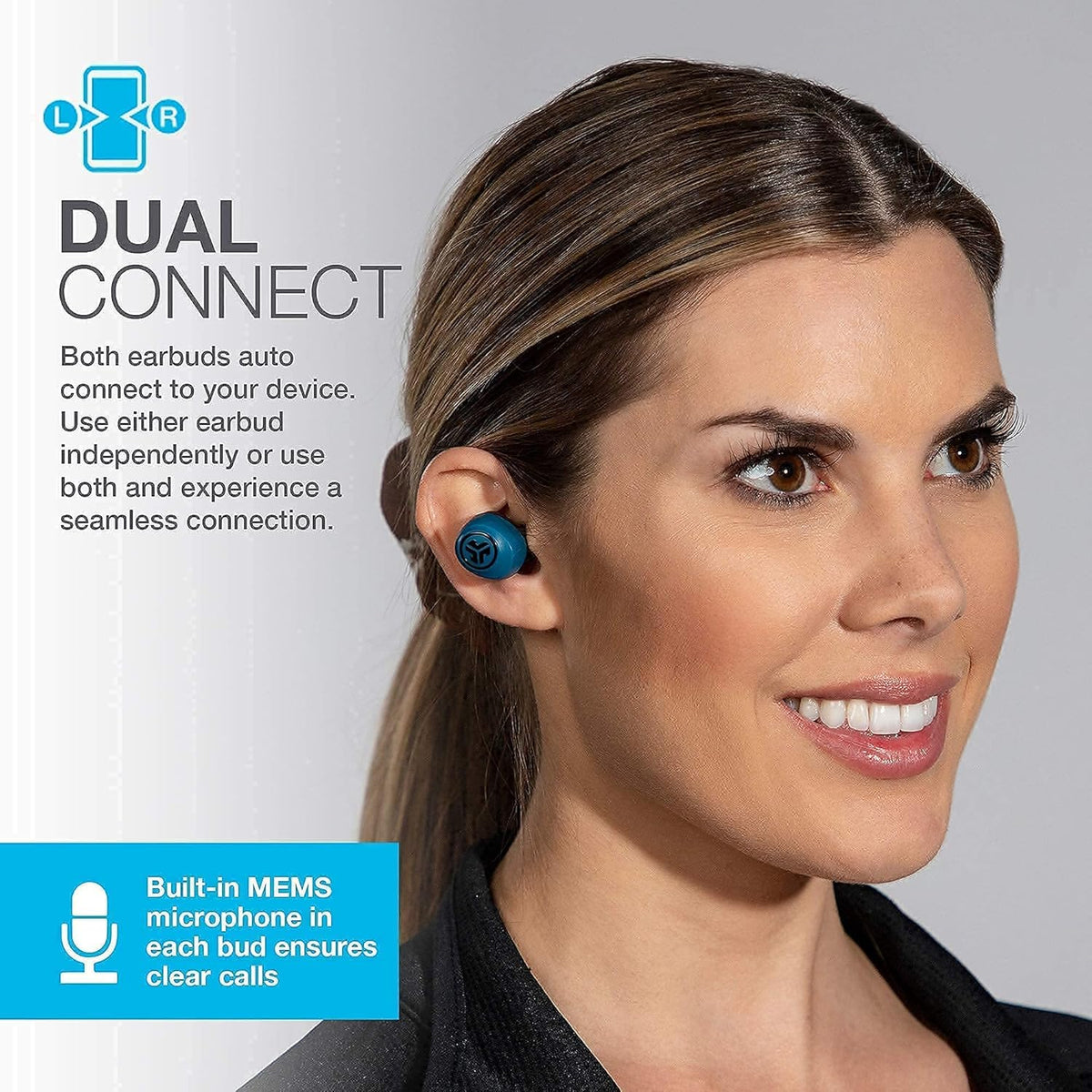 Navy True Wireless Bluetooth Earbuds with Charging Case X926068