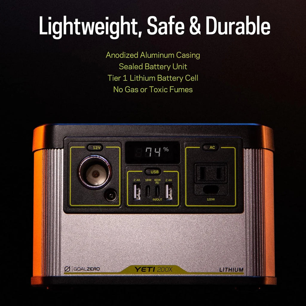 Portable Power Station 187Wh Lithium Battery 120 Watt AC Inverter X423