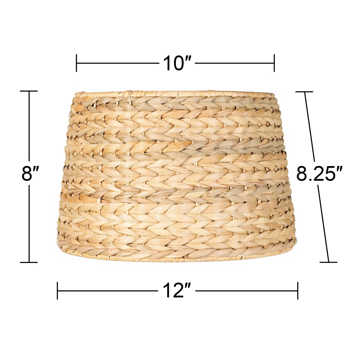 Set of 2 Woven Seagrass Drum Lamp Shades S367