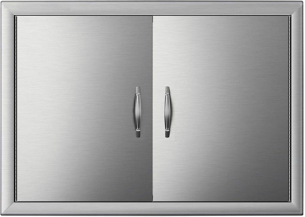 28W X 19H Inch Stainless Steel Double BBQ Access Door N807