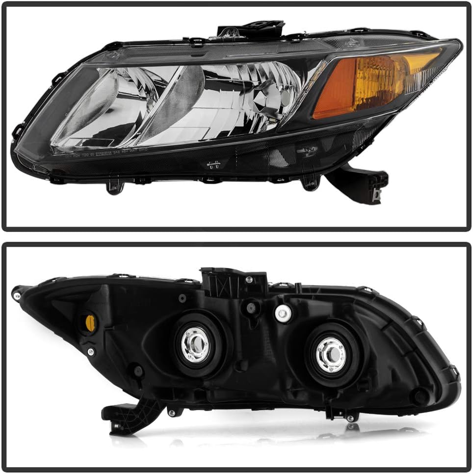 Honda Civic 4-Door Sedan Headlights Replacement Pair Set C869178