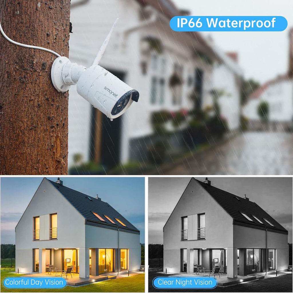 3MP Wireless Security Camera System with 12” Monitor P27401