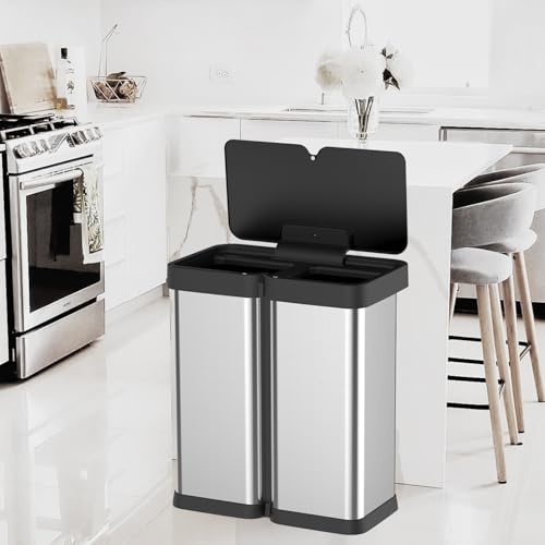 60 Liter Stainless Steel Motion Sensor Trash Can X186