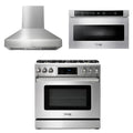 36 Gas Range, Range Hood, Microwave F450