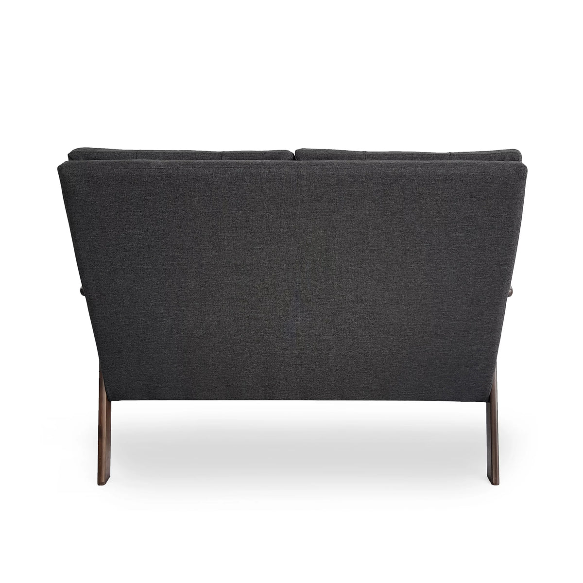 Charcoal Gray Tufted Loveseat B71567