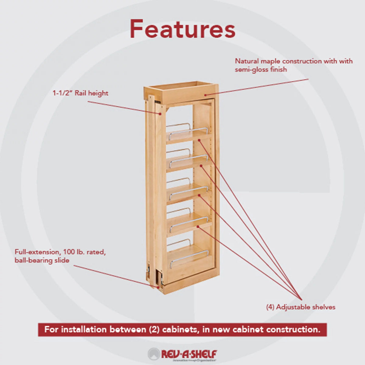 6 In Wood Wall Filler Cabinet Organizer Z99426