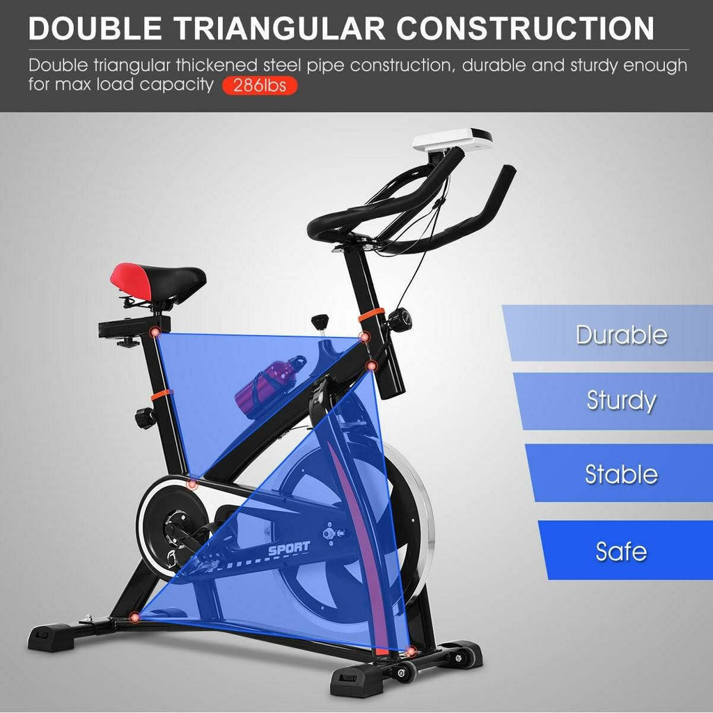 Black Adjustable Exercise Bike V1870