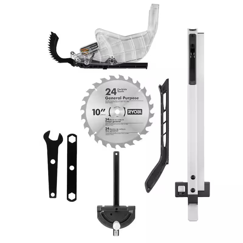 10 in. Portable Corded Table Saw with Rolling Stand E74242