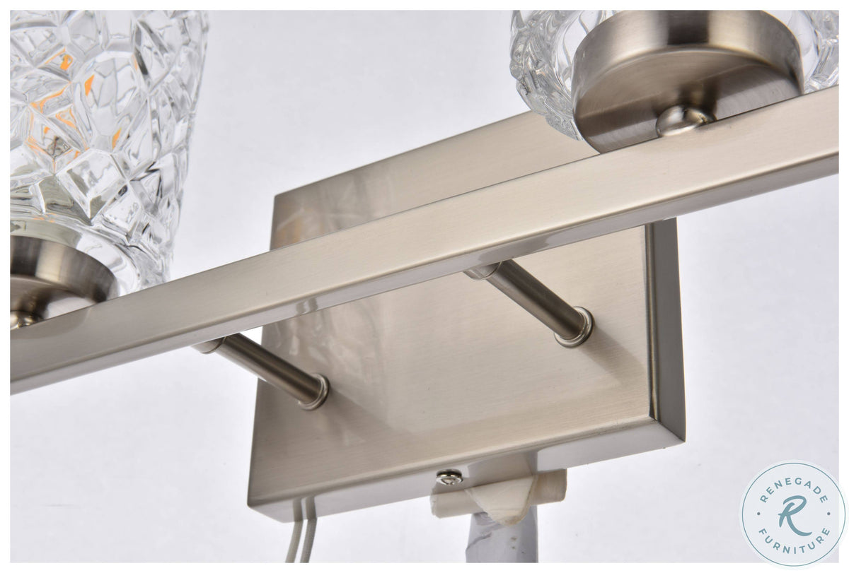 4 Lights Bath Sconce with Clear Shade E3238