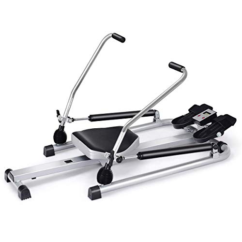 Hydraulic Rowing Machine with LCD Monitor and Adjustable Resistance R639