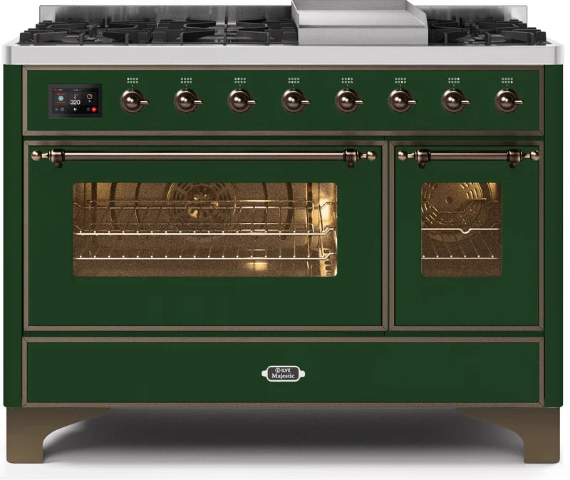48 Dual Fuel Natural Gas Range Emerald Green K39413