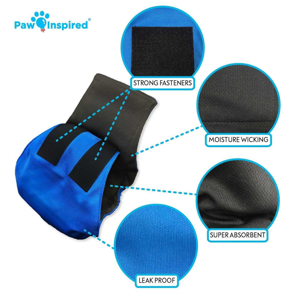 Male Dog Wraps Washable Belly Band C172