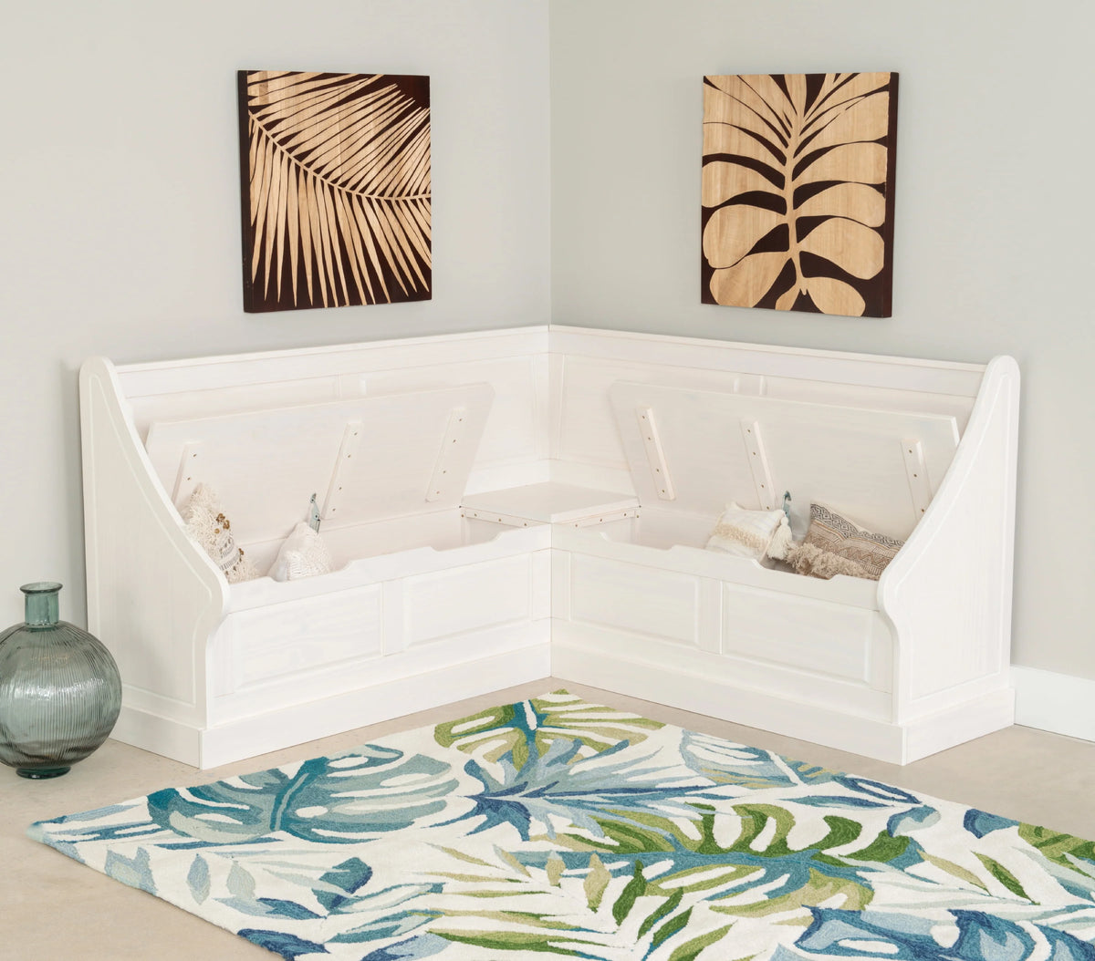 Backless Corner Dining Nook with Storage R33575