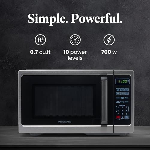 700 Watts 0.7 Cu. Ft. Stainless Steel Microwave Oven C34074