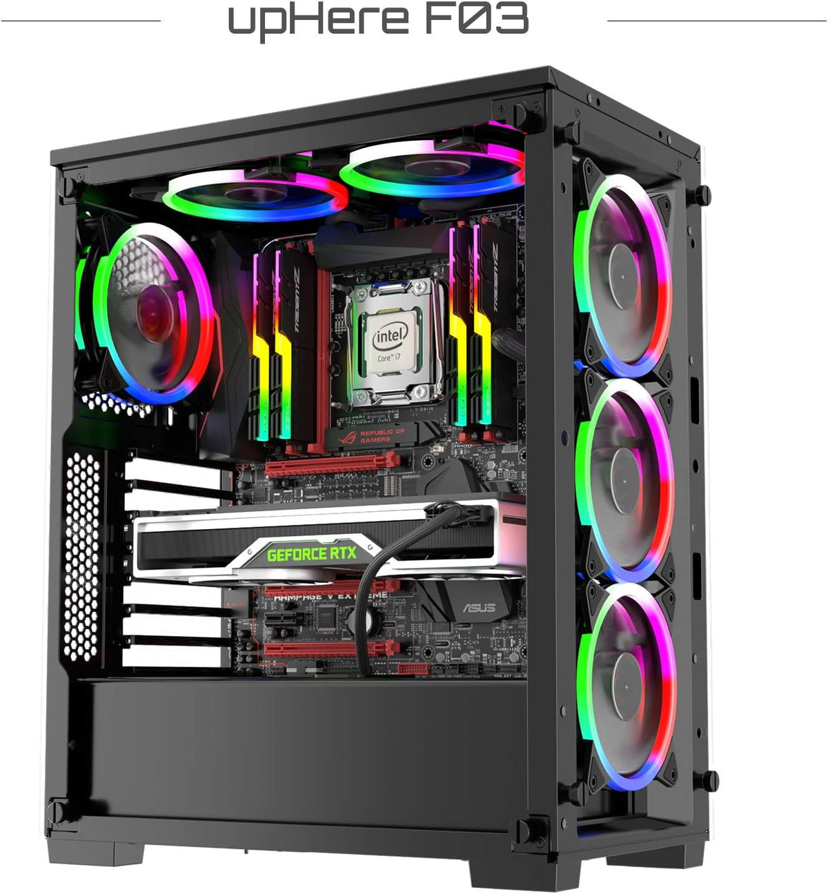 120mm LED Silent Computer Case Fan Triple Pack V487343