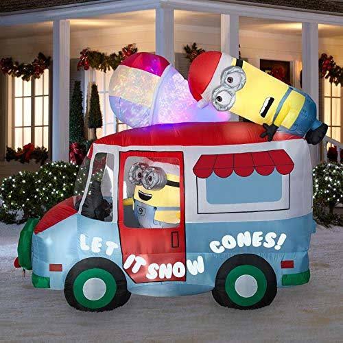 Inflatable Holiday Truck with Swirling Kaleidoscope J434637