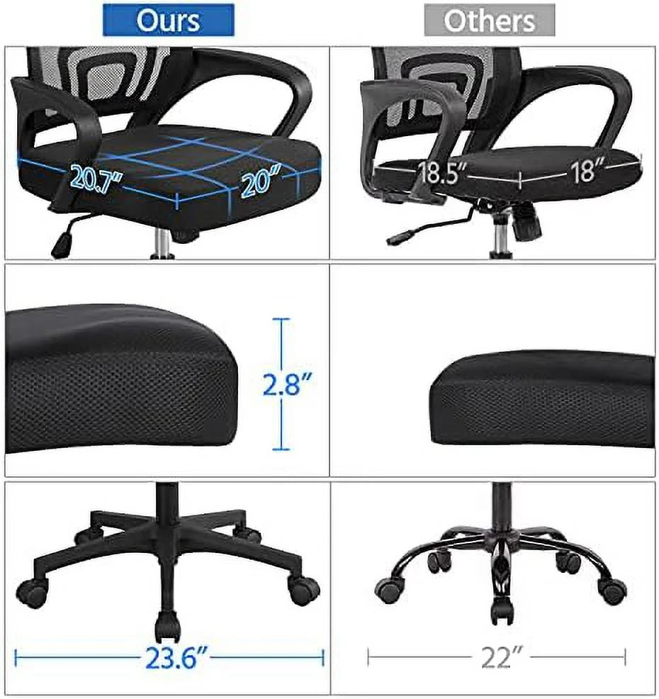 44 Inch Computer Desk & Chair Set with Drawer H9194