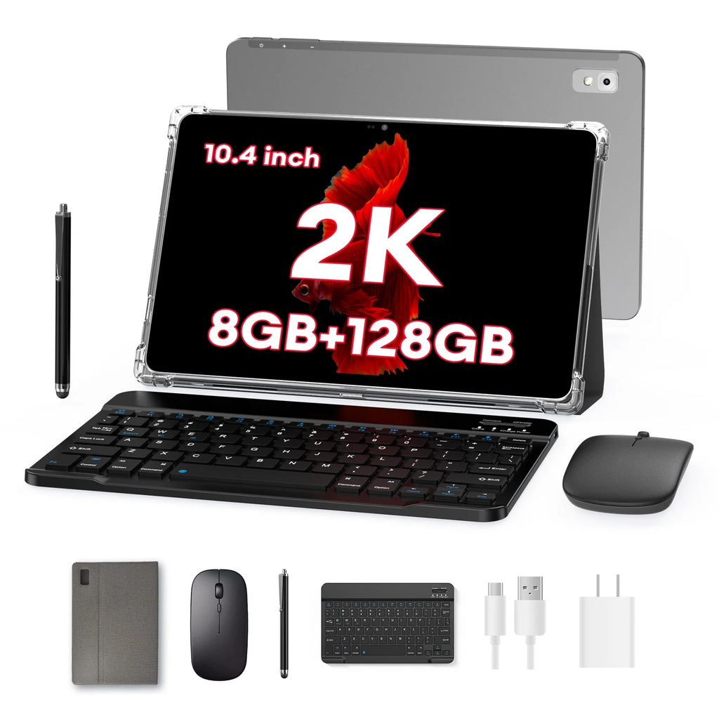10.4 Inch 2 in 1 Android Tablet with Keyboard W140603