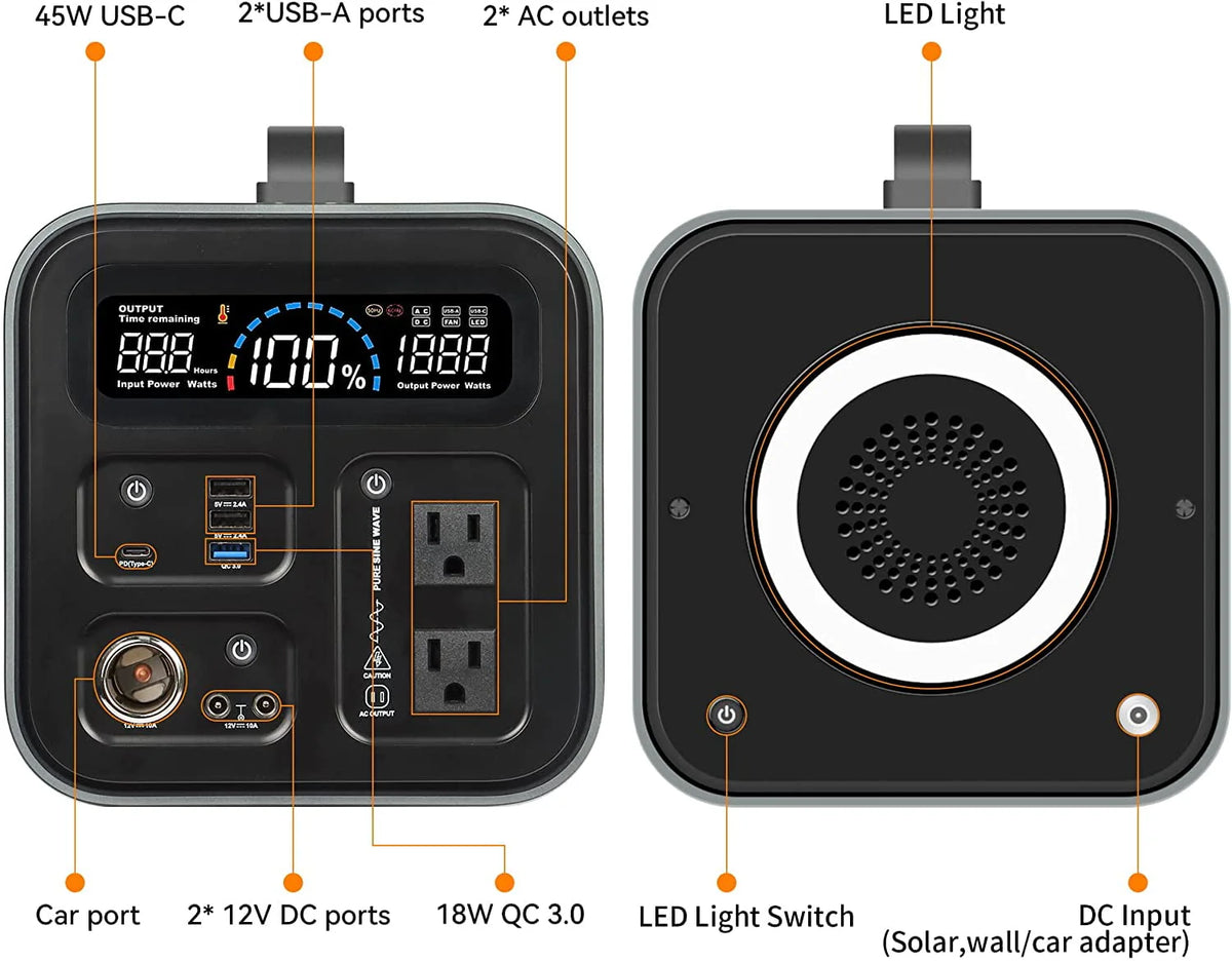 600 Watts Portable Power Station Q629