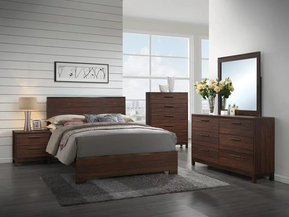 Wood Eastern King Panel Bed F840767