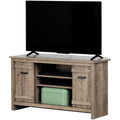 Weathered Oak Wood Corner TV Stand T96311