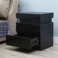 LED High Gloss 2 Drawer Nightstand Z729