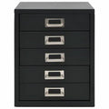 5 Drawer Vertical Filing Cabinet Black E6637